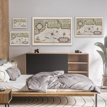 Load image into Gallery viewer, Vintage 1500s Map of Newcastle