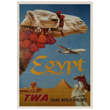 Load image into Gallery viewer, Egypt vintage travel poster