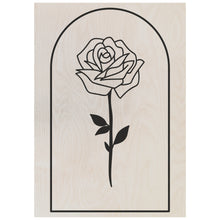 Load image into Gallery viewer, Japanese Line Art Rose