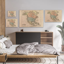 Load image into Gallery viewer, Vintage North America Map