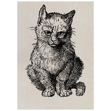 Load image into Gallery viewer, Vintage Victorian Cat Engraving