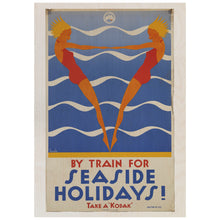Load image into Gallery viewer, Take the Train Travel Poster