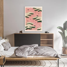 Load image into Gallery viewer, Japanese Woodprint Pink Clouds