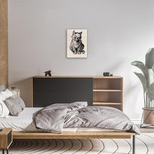 Load image into Gallery viewer, Vintage Victorian Cat Engraving