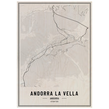 Load image into Gallery viewer, Andorra-La-Vella City Map