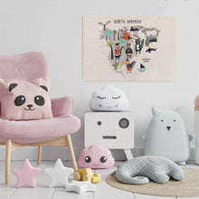 Load image into Gallery viewer, North America Animals Poster