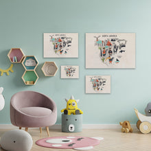 Load image into Gallery viewer, North America Animals Poster