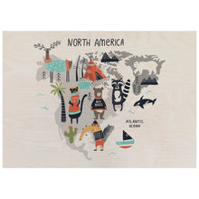 Load image into Gallery viewer, North America Animals Poster