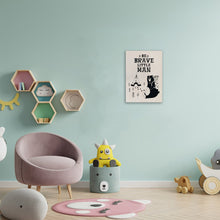 Load image into Gallery viewer, Be brave little man Bear Poster