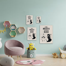 Load image into Gallery viewer, Be brave little man Bear Poster