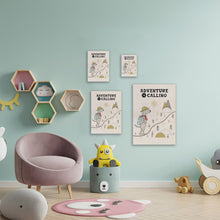 Load image into Gallery viewer, Adventure is calling Dog Poster