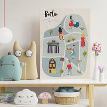 Load image into Gallery viewer, People of Berlin Wooden Poster Print