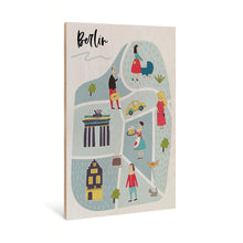 Load image into Gallery viewer, People of Berlin Wooden Poster Print