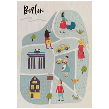 Load image into Gallery viewer, People of Berlin Wooden Poster Print