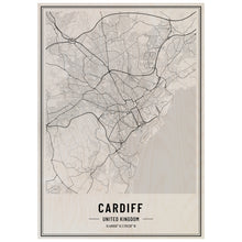 Load image into Gallery viewer, Cardiff City Map