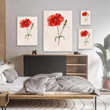 Load image into Gallery viewer, Red Vintage Flower