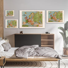 Load image into Gallery viewer, Vintage Map Of Europe