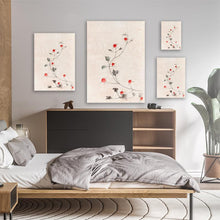 Load image into Gallery viewer, Small Red Blossoms - Katsushika Hokusai