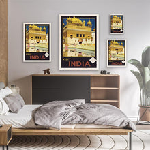 Load image into Gallery viewer, Visit India Vintage Travel Poster