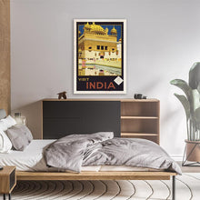 Load image into Gallery viewer, Visit India Vintage Travel Poster