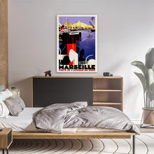 Load image into Gallery viewer, Marseille Vintage Travel Poster