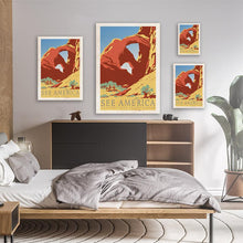 Load image into Gallery viewer, See America Vintage Travel Poster