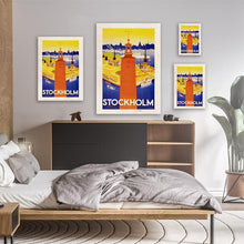 Load image into Gallery viewer, Stockholm Vintage Travel Poster
