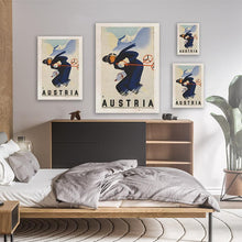 Load image into Gallery viewer, Austria Vintage Ski Poster