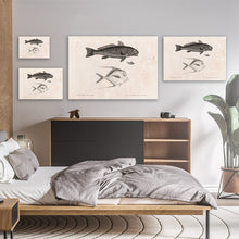 Load image into Gallery viewer, Vintage Fish Print