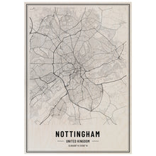 Load image into Gallery viewer, Nottingham City Map