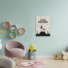 Load image into Gallery viewer, Little Explorer Llama Wooden Poster Print