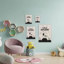 Load image into Gallery viewer, Little Explorer Llama Wooden Poster Print