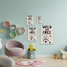 Load image into Gallery viewer, Wild and Free Cat Wooden Poster Print