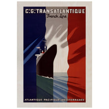 Load image into Gallery viewer, Transatlatique Vintage Poster
