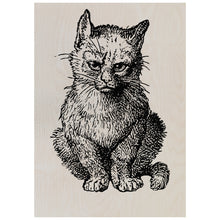 Load image into Gallery viewer, Vintage Victorian Cat Engraving
