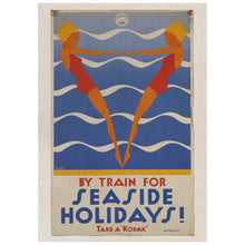 Load image into Gallery viewer, Take the Train Travel Poster
