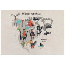 Load image into Gallery viewer, North America Animals Poster
