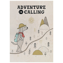 Load image into Gallery viewer, Adventure is calling Dog Poster
