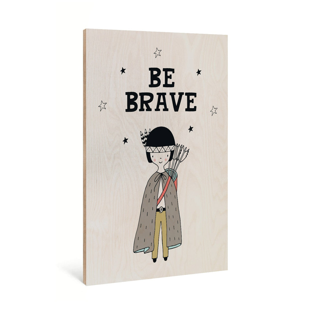 Be Brave Cape Poster