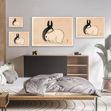 Load image into Gallery viewer, Black And White Rabbits
