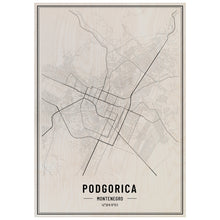 Load image into Gallery viewer, Podgorica City Map
