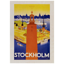 Load image into Gallery viewer, Stockholm Vintage Travel Poster
